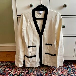 Brass Clothing cream and black cardigan